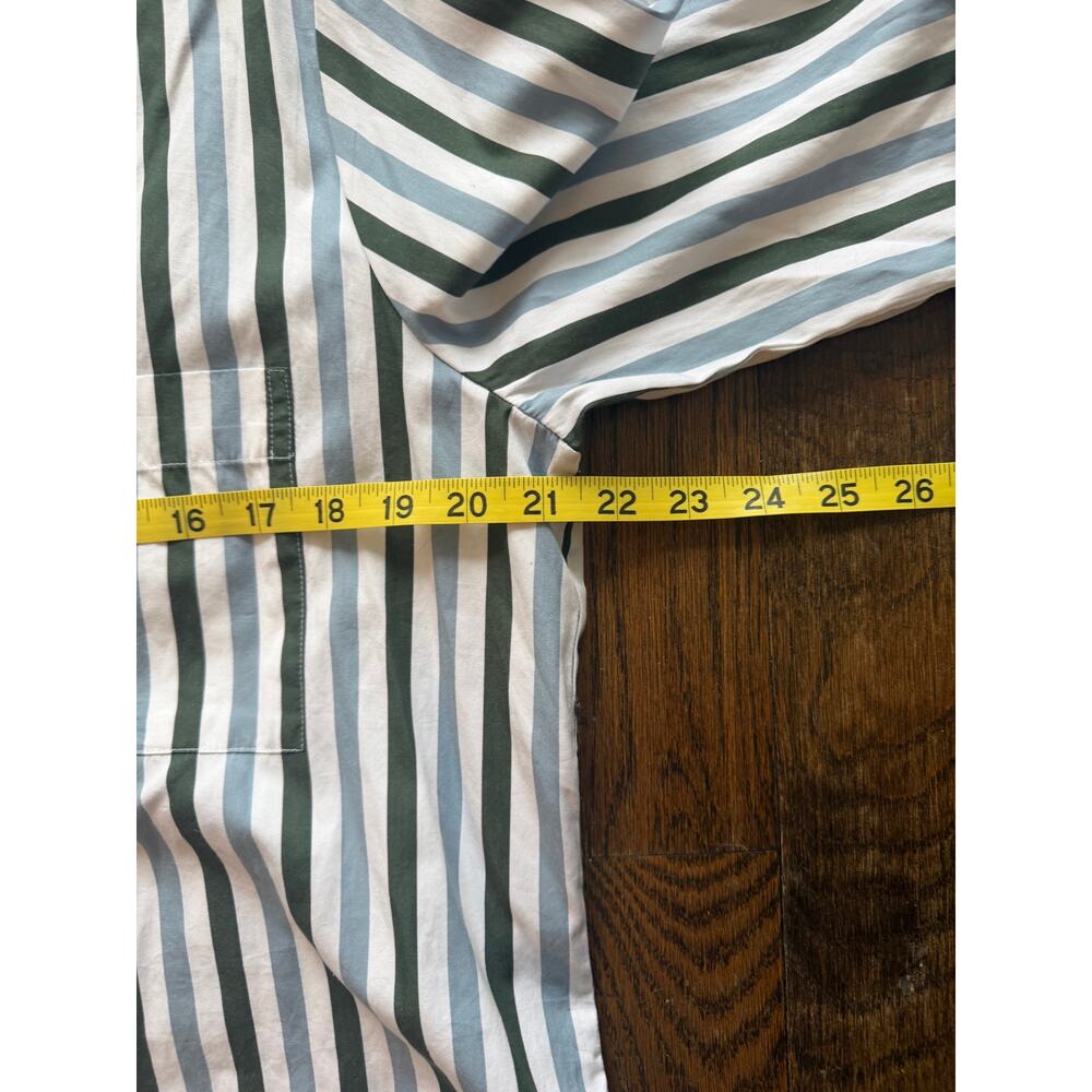 Madewell Easy Y-Neck Button-Up Shirt in Botanical Green Size XS NW713 - Picture 14 of 16